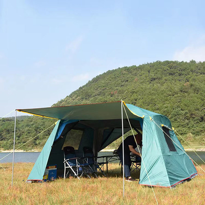 چادر ورزشی ضد آب 210D در فضای باز 360*360*220cm خانواده چادر پاپ آپ اتوماتیک