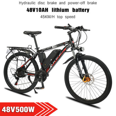 قاب دم نرم دوچرخه برقی باتری لیتیومی 60 کیلومتری، سیکل الکتریکی لیتیومی 48 ولتی 13 آمپر ساعتی