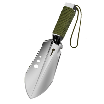 بیل باغچه کمپینگ ابزارهای دستی بقا تاکتیکی سر 8 اینچی دفاع شخصی
