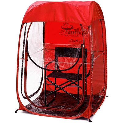 210D آکسفورد پارچه تک لایه آب و هوا غلاف Under The Weather Chair Pod بازی تماشای چادر