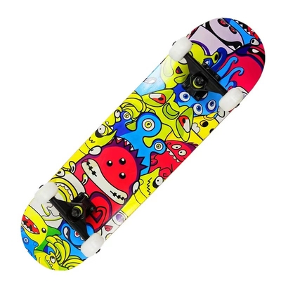 اسکیت برد اژدها چهار چرخ قرمز Pu Cushion Longboard Skateboard